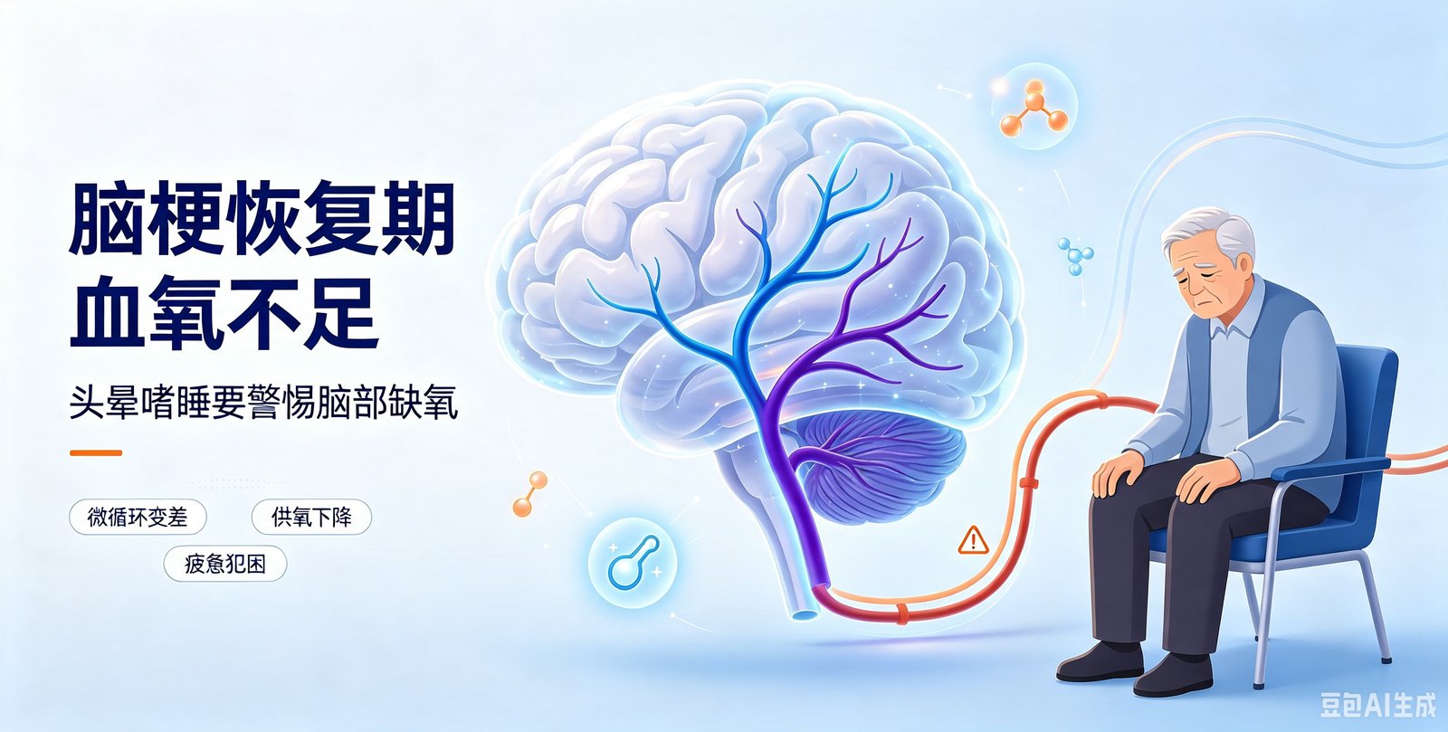 为什么脑梗恢复期血氧不足,容易头晕嗜睡?