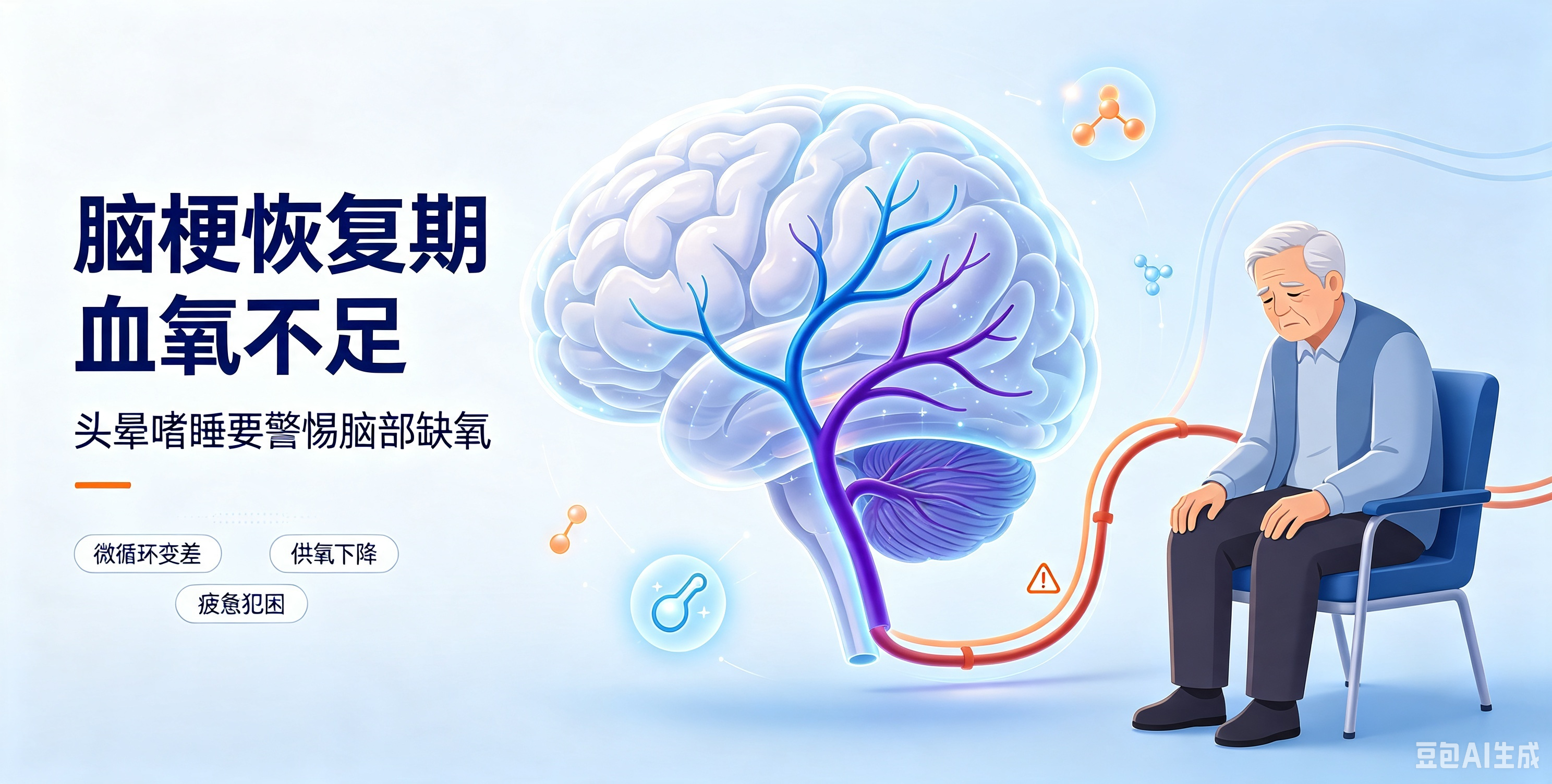 为什么脑梗恢复期血氧不足,容易头晕嗜睡?
