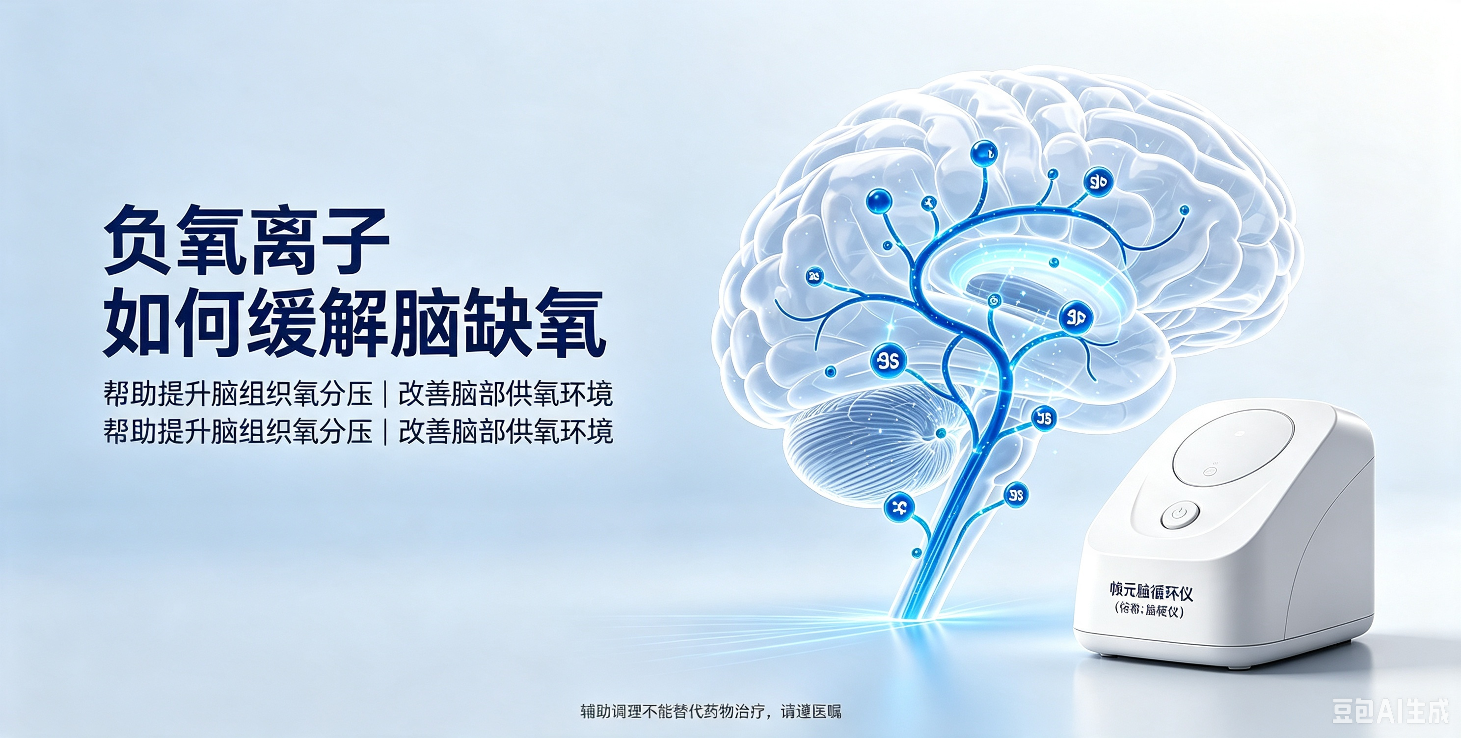 负氧离子如何提高脑组织氧分压、缓解脑缺氧?