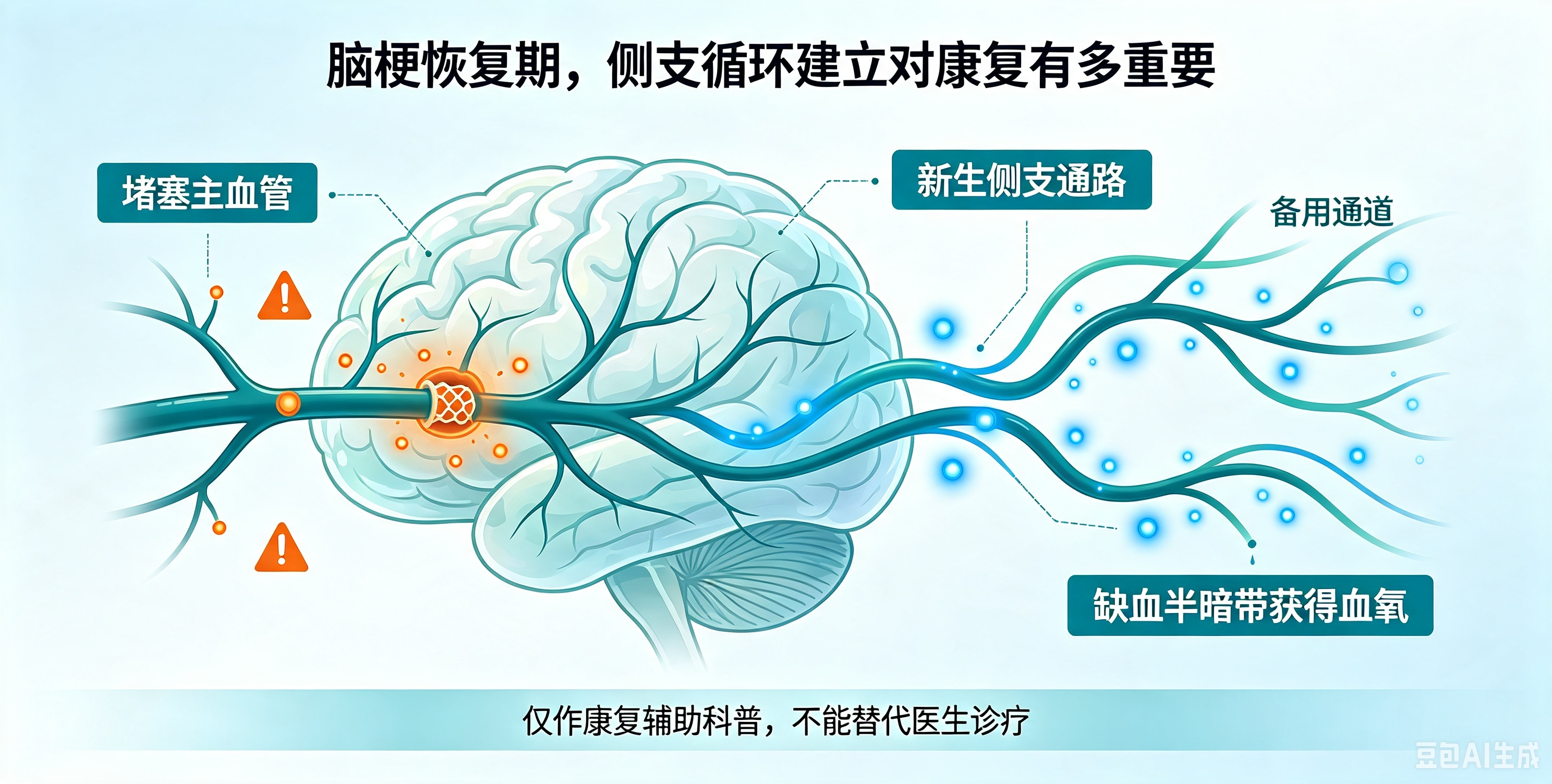 脑梗恢复期,侧支循环建立对康复有多重要?
