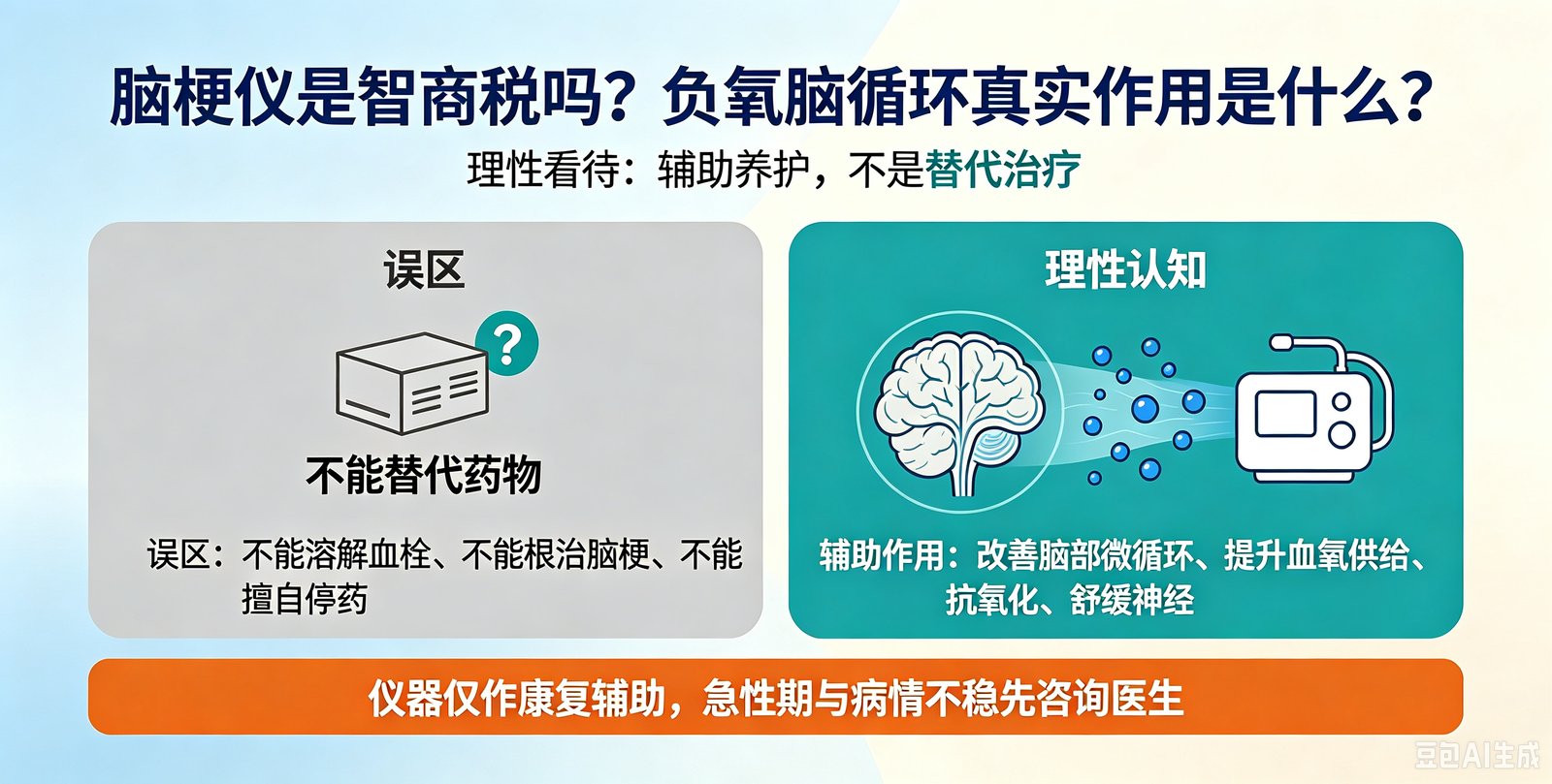 脑梗仪是智商税吗?负氧脑循环真实作用是什么?
