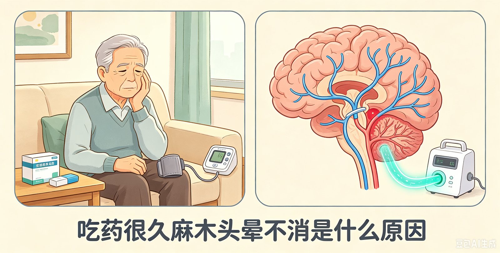 为什么很多脑梗朋友吃药很久,麻木头晕依然存在?