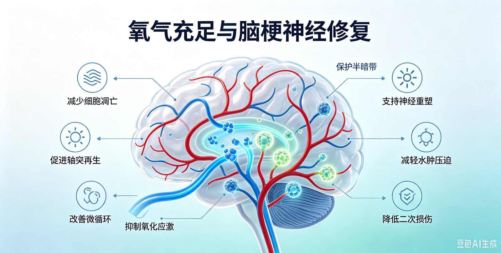 氧气充足,对脑梗神经修复起到什么关键作用?