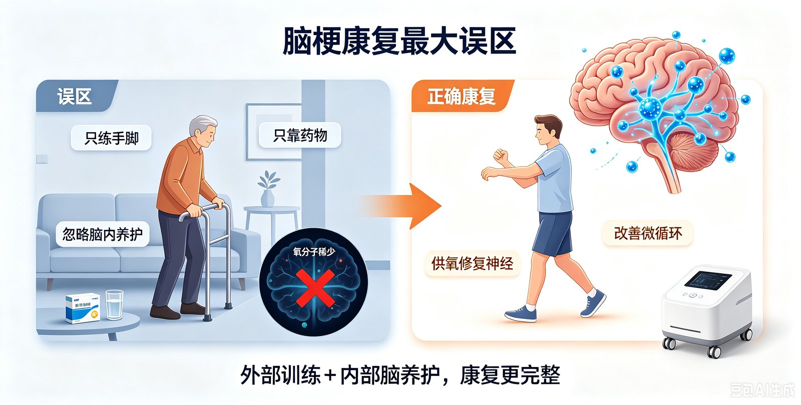 脑梗康复最大误区是什么?