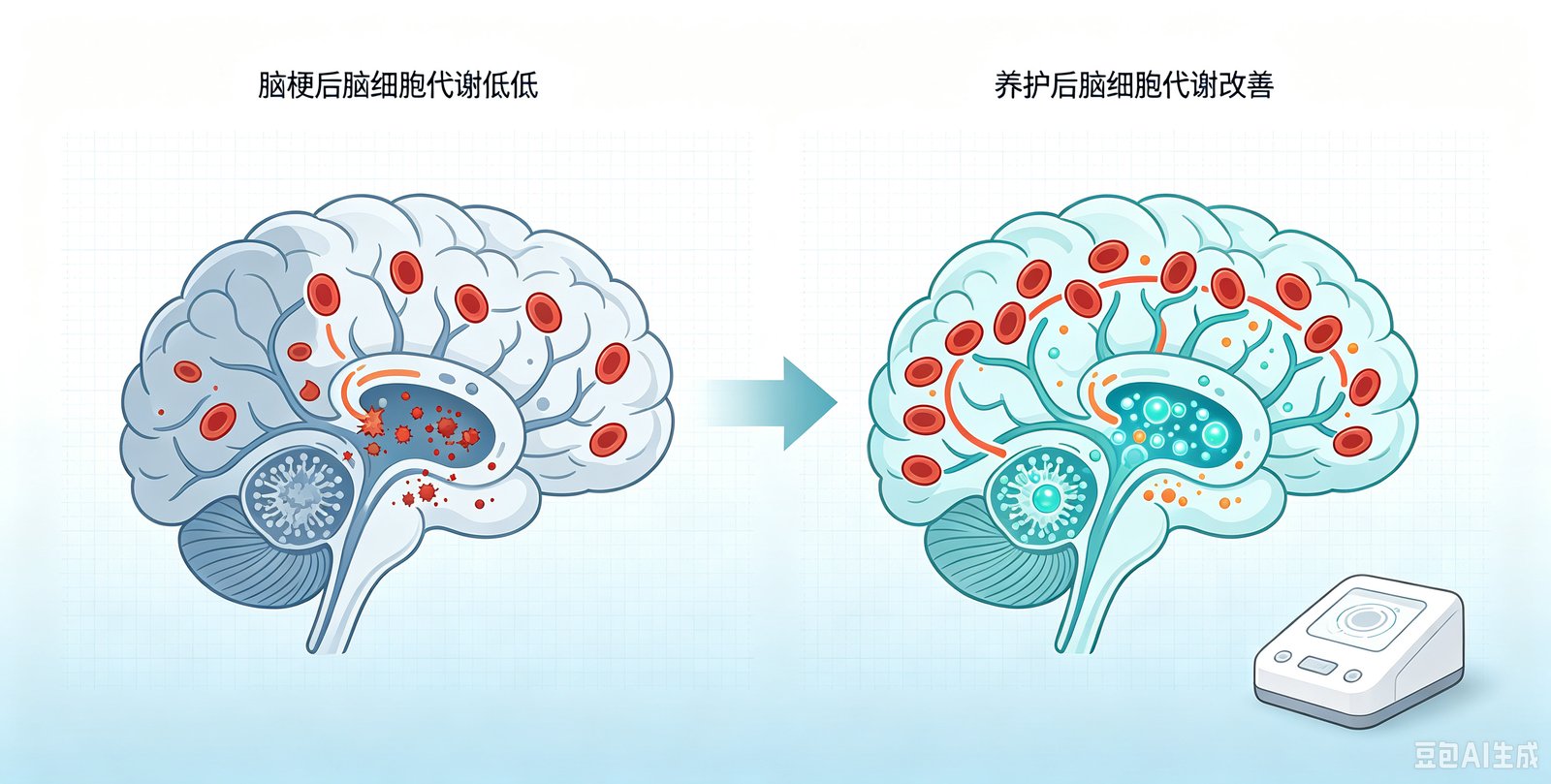 为什么脑梗患者脑细胞代谢普遍偏低?