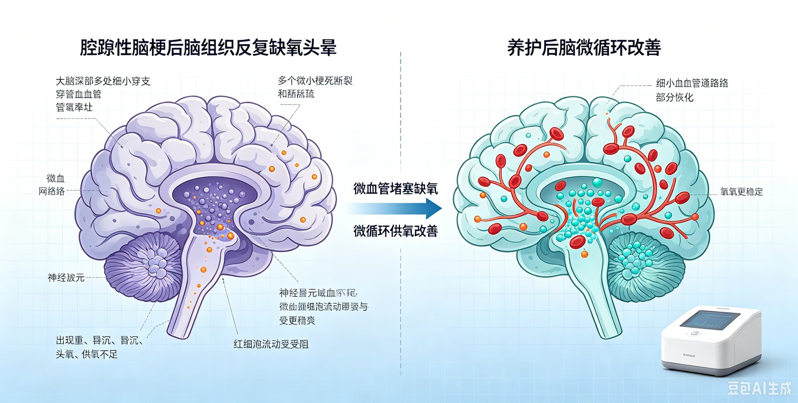 腔隙性脑梗为什么更容易反复缺氧头晕?