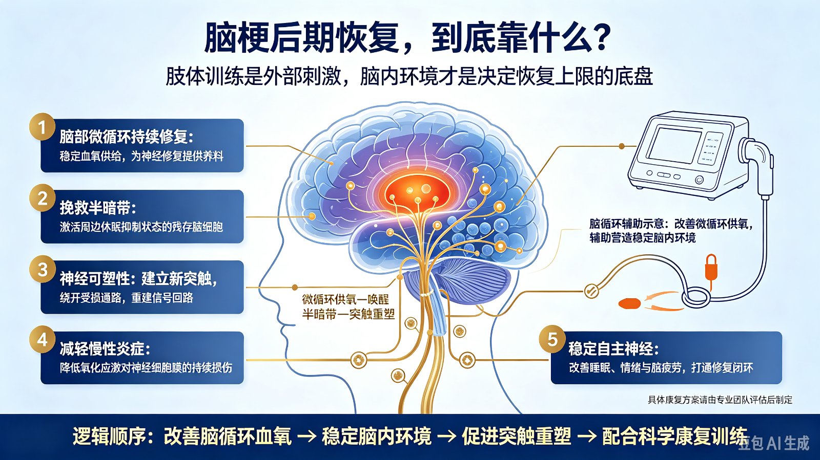 脑梗后期恢复靠的到底是什么?